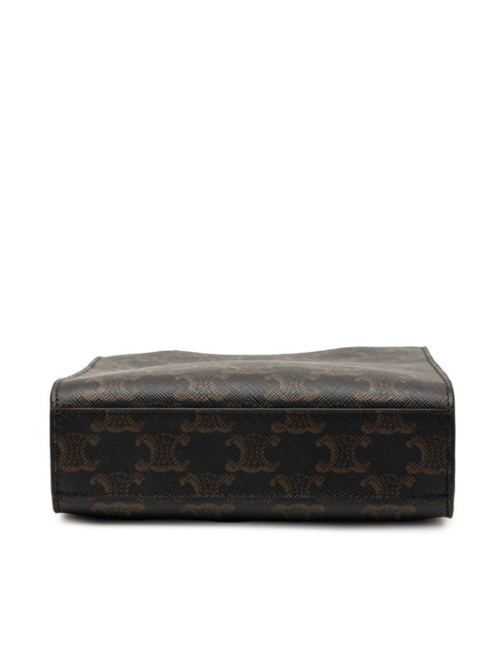 Celine Vertical Cover 2-Way Shoulder Bag Brown Black Leather - Picture 3 of 6